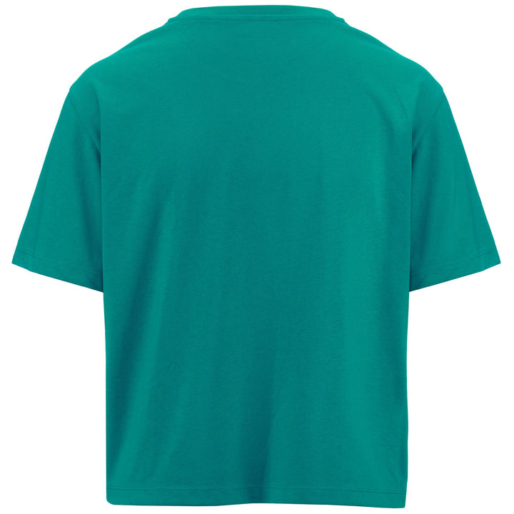T-ShirtsTop Woman LOGO FREGA T-Shirt GREEN COLUMBIA Dressed Side (jpg Rgb)		