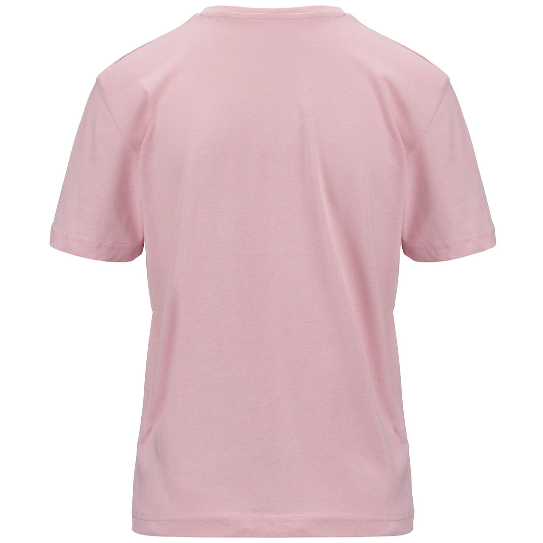 T-ShirtsTop Woman LOGO FARILLA T-Shirt PINK PEACHSKIN Dressed Side (jpg Rgb)		