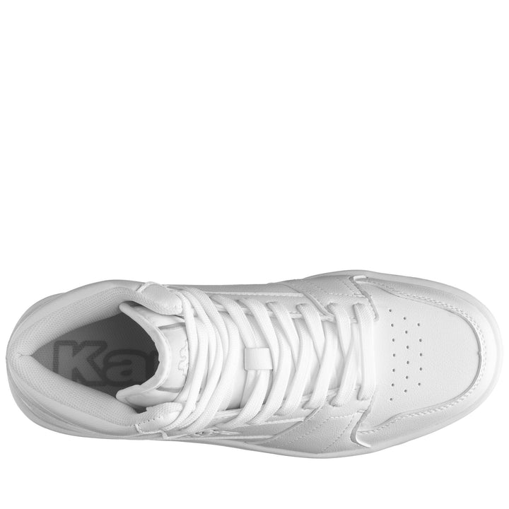Sneakers Unisex LOGO BERNAL MD Low Cut WHITE Dressed Back (jpg Rgb)		