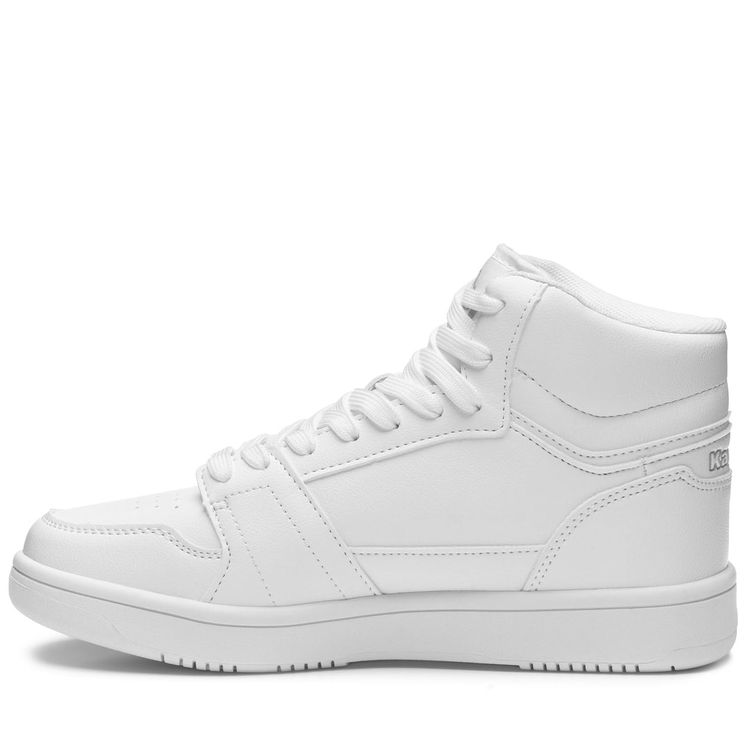 Sneakers Unisex LOGO BERNAL MD Low Cut WHITE Dressed Side (jpg Rgb)		
