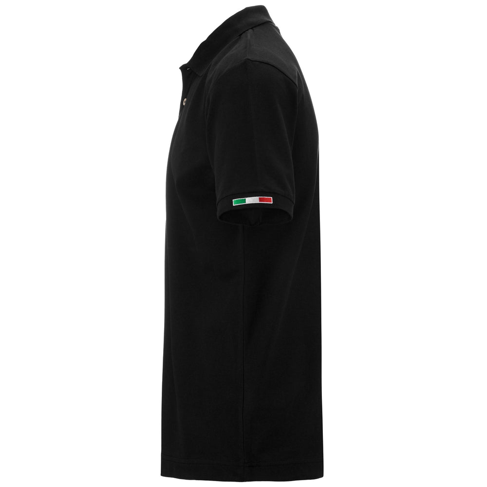 Polo Shirts Man LOGO  MALTAXITA MSS Polo BLACK Dressed Front (jpg Rgb)	