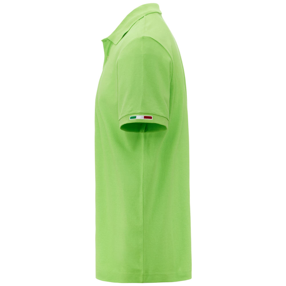 Polo Shirts Man LOGO  MALTAXITA MSS Polo GREEN Dressed Front (jpg Rgb)	