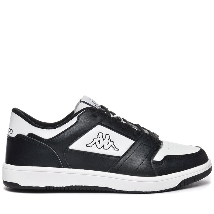 Sneakers Unisex LOGO BERNAL Low Cut WHITE-BLACK Photo (jpg Rgb)			