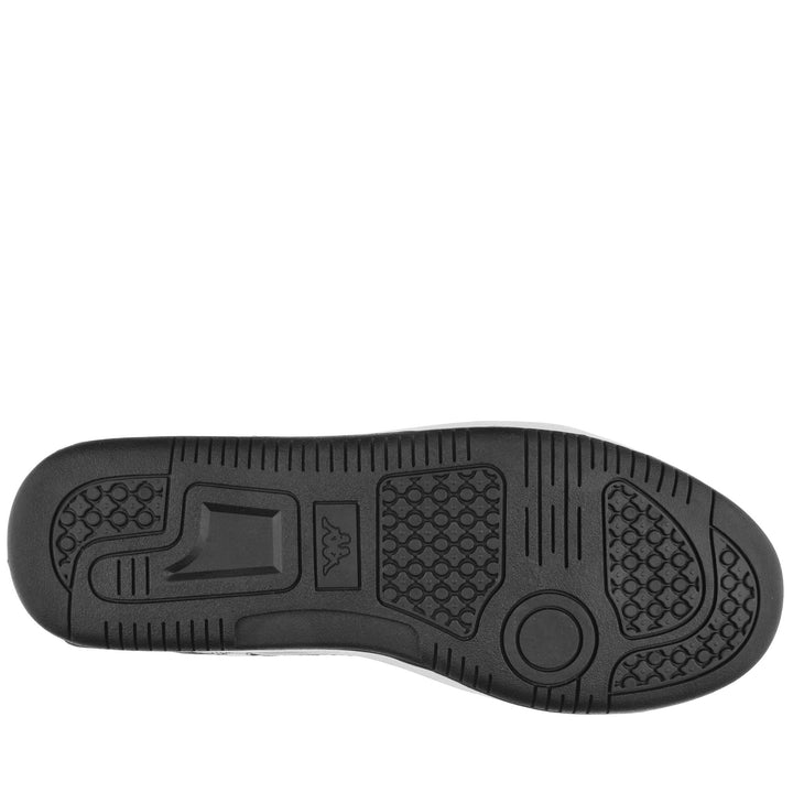 Sneakers Unisex LOGO BERNAL Low Cut WHITE-BLACK Dressed Front (jpg Rgb)	