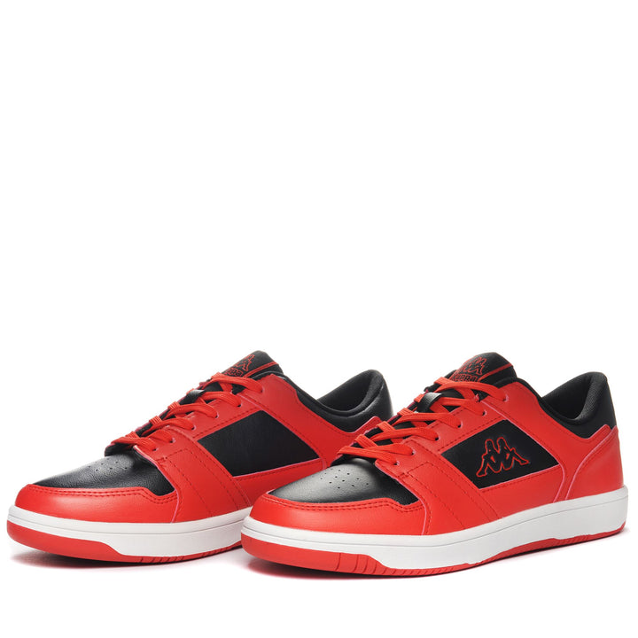 Sneakers Unisex LOGO BERNAL Low Cut BLACK-RED Detail (jpg Rgb)			