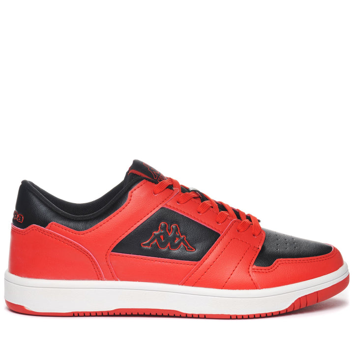 Sneakers Unisex LOGO BERNAL Low Cut BLACK-RED Photo (jpg Rgb)			