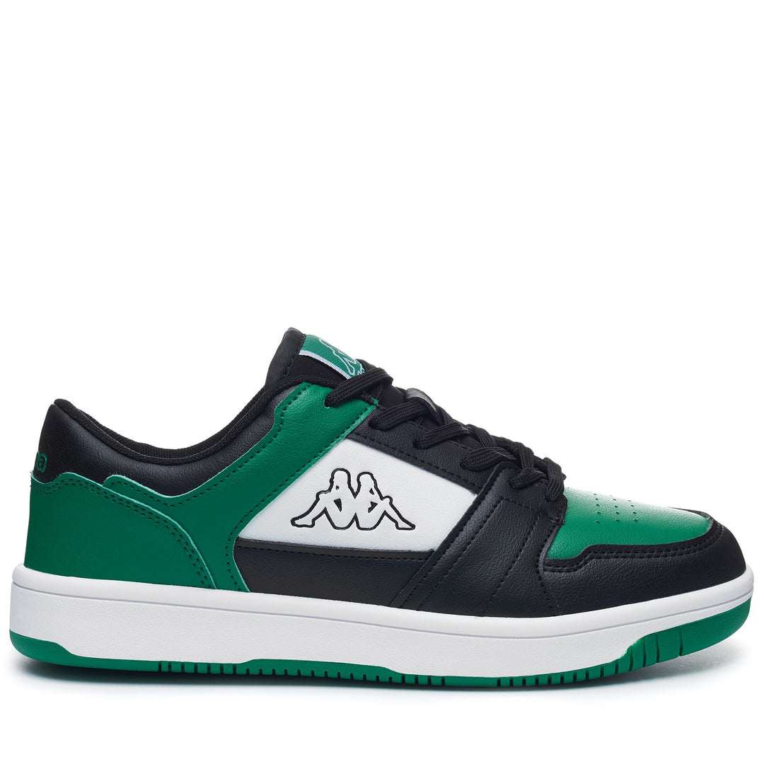 Sneakers Unisex LOGO BERNAL Low Cut GREEN MD-BLACK-WHITE Photo (jpg Rgb)			