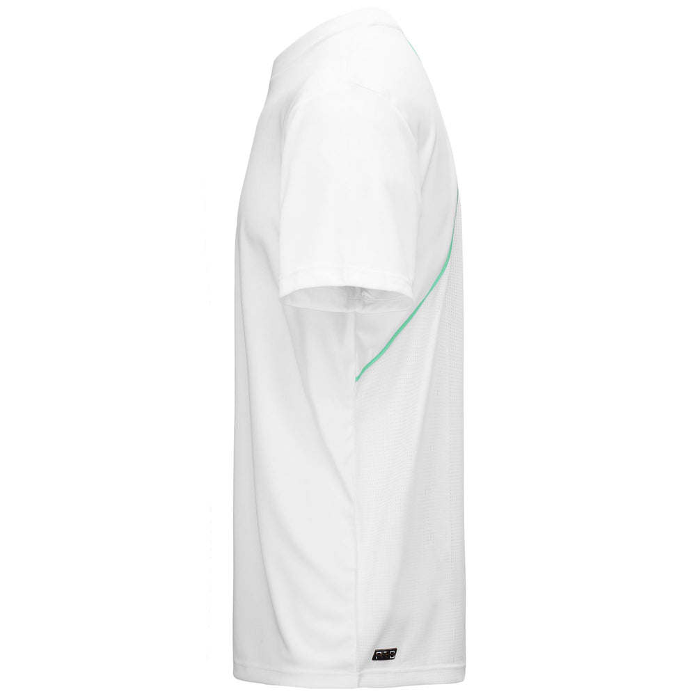 Active Jerseys Man KOMBAT PADEL FUYO Shirt WHITE Dressed Front (jpg Rgb)	