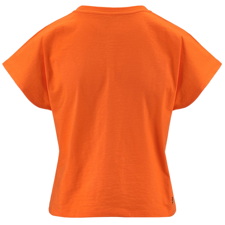 T-ShirtsTop Woman KOMBAT WKT EBURA T-Shirt ORANGE VIBRANT Dressed Side (jpg Rgb)		