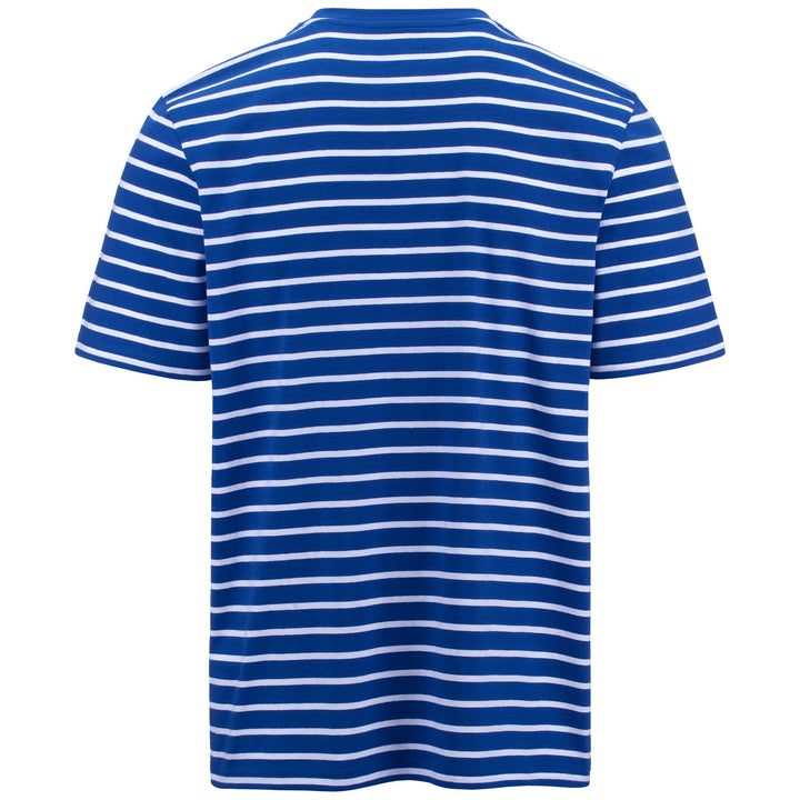 T-ShirtsTop Man LOGO FERIC T-Shirt BLUE CLASSIC - WHITE Dressed Side (jpg Rgb)		