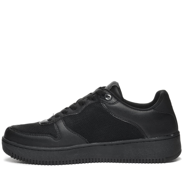 Sneakers Unisex LOGO MASERTA 2 Low Cut BLACK Dressed Side (jpg Rgb)		