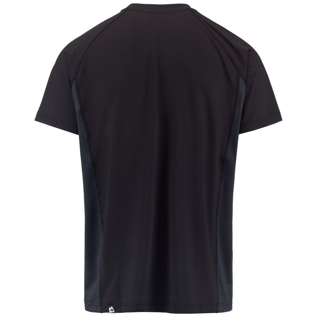 T-ShirtsTop Man 3CENTO 317 T-Shirt BROWN EBONY-GREY COAL Dressed Side (jpg Rgb)		
