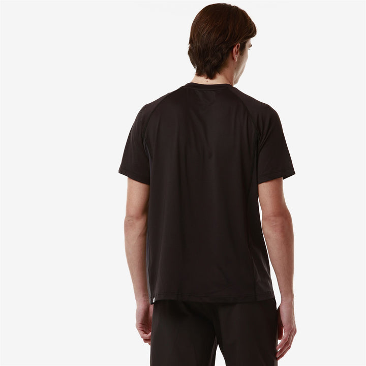 T-ShirtsTop Man 3CENTO 317 T-Shirt BROWN EBONY-GREY COAL Detail Double				