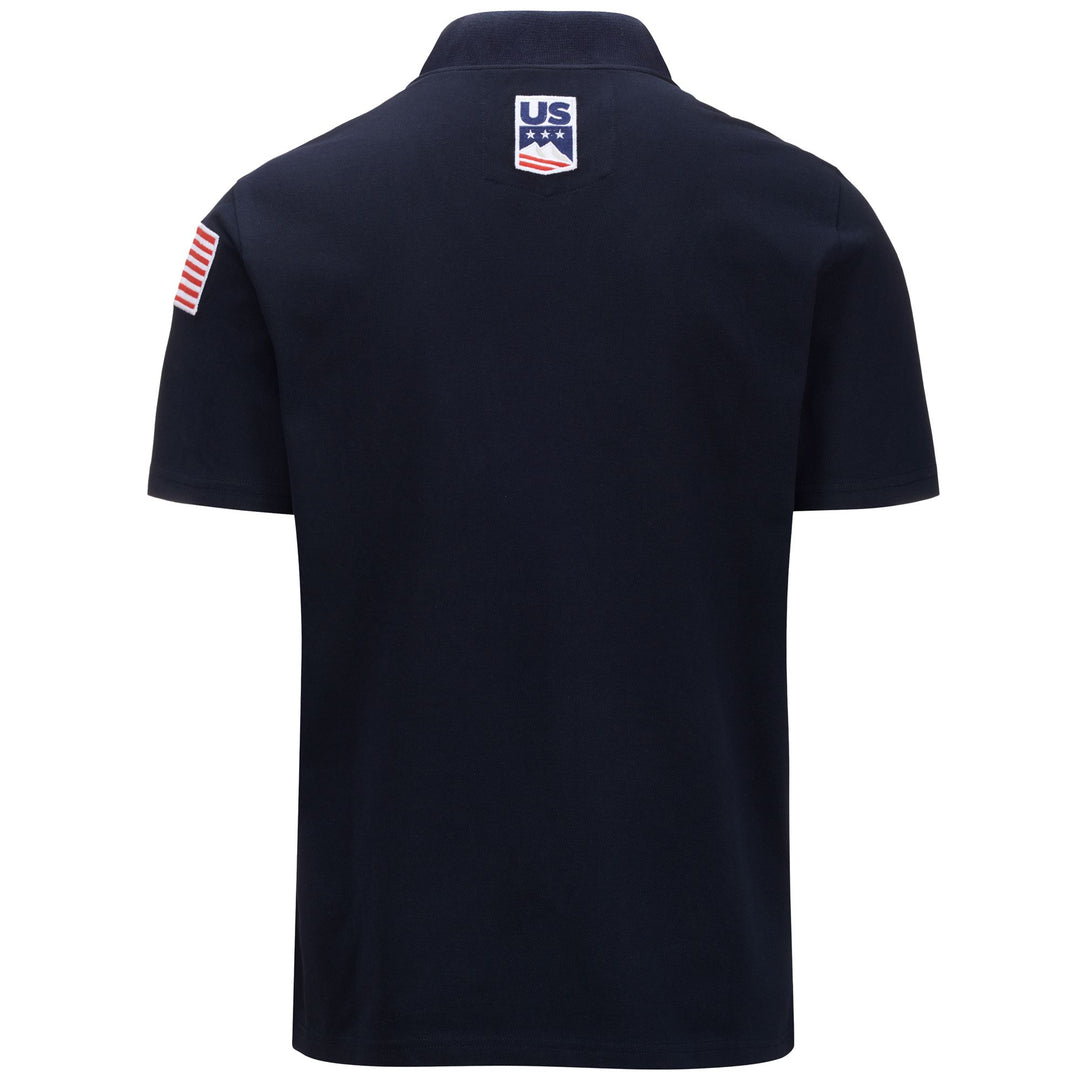 Polo Shirts Unisex ANGAT USA US Polo BLUE DK NAVY-WHITE MILK Dressed Side (jpg Rgb)		