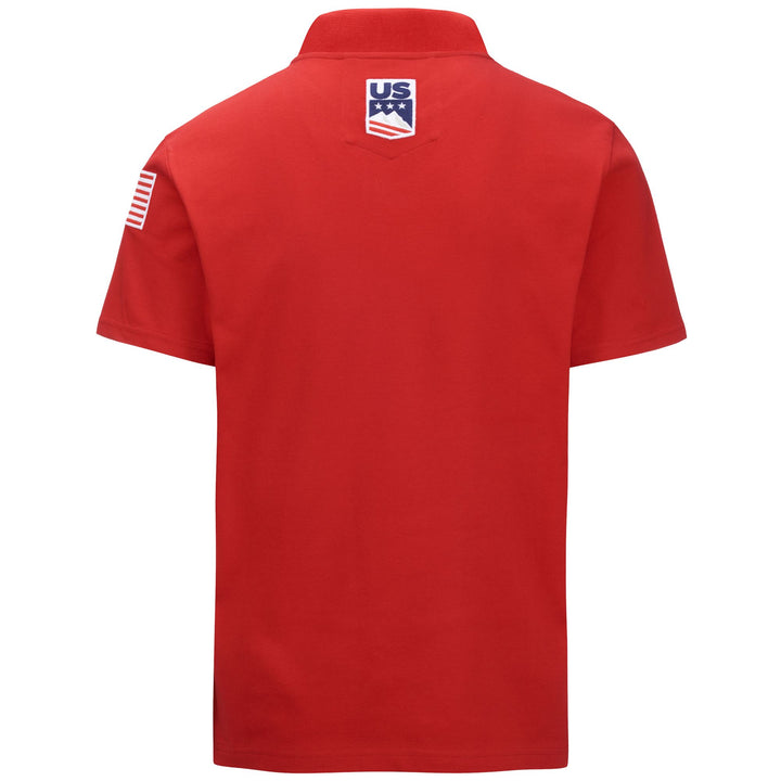 Polo Shirts Unisex ANGAT USA US Polo RED-BLUE DK NAVY Dressed Side (jpg Rgb)		