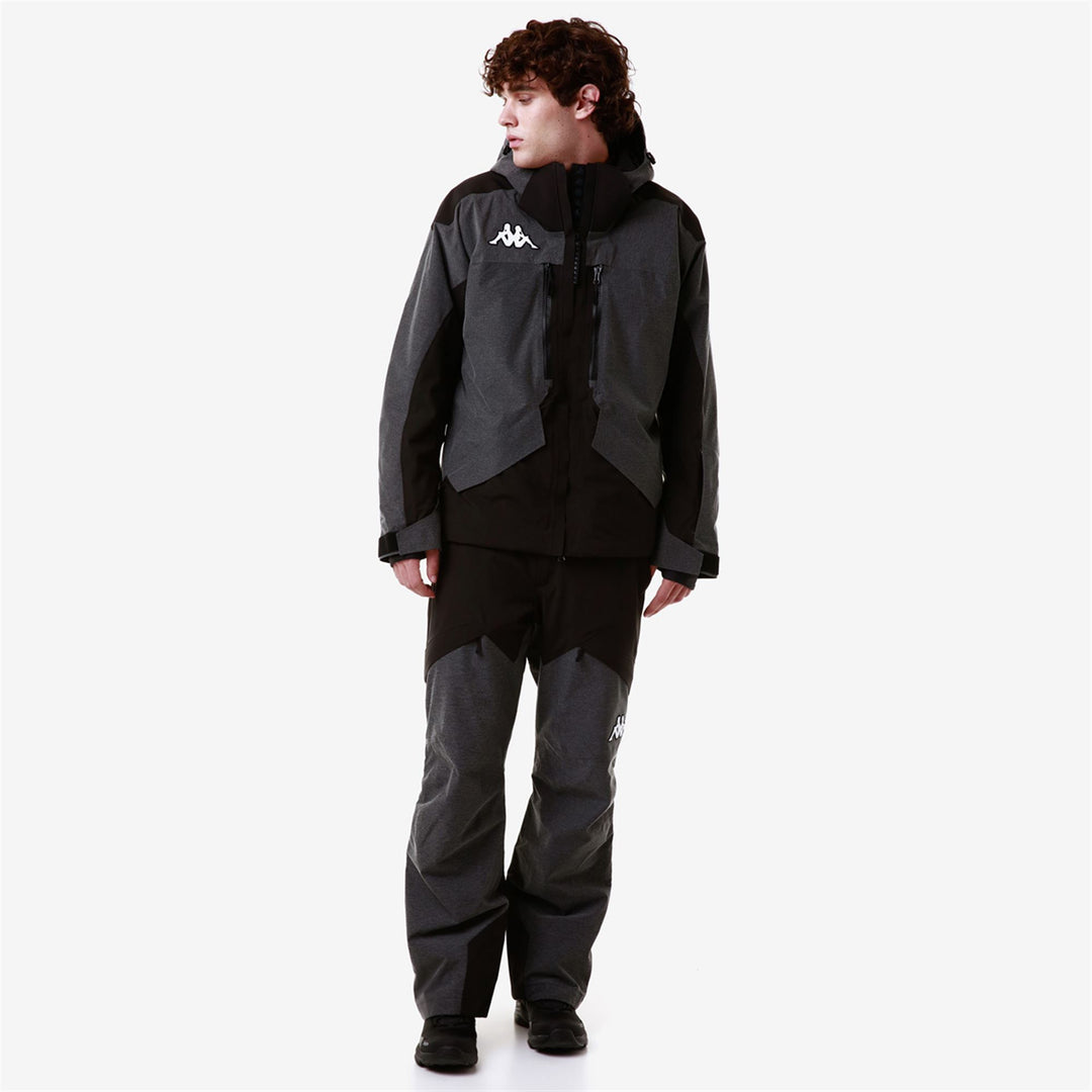 Jackets Man 6CENTO 602FW Short BLACK Dressed Back (jpg Rgb)		