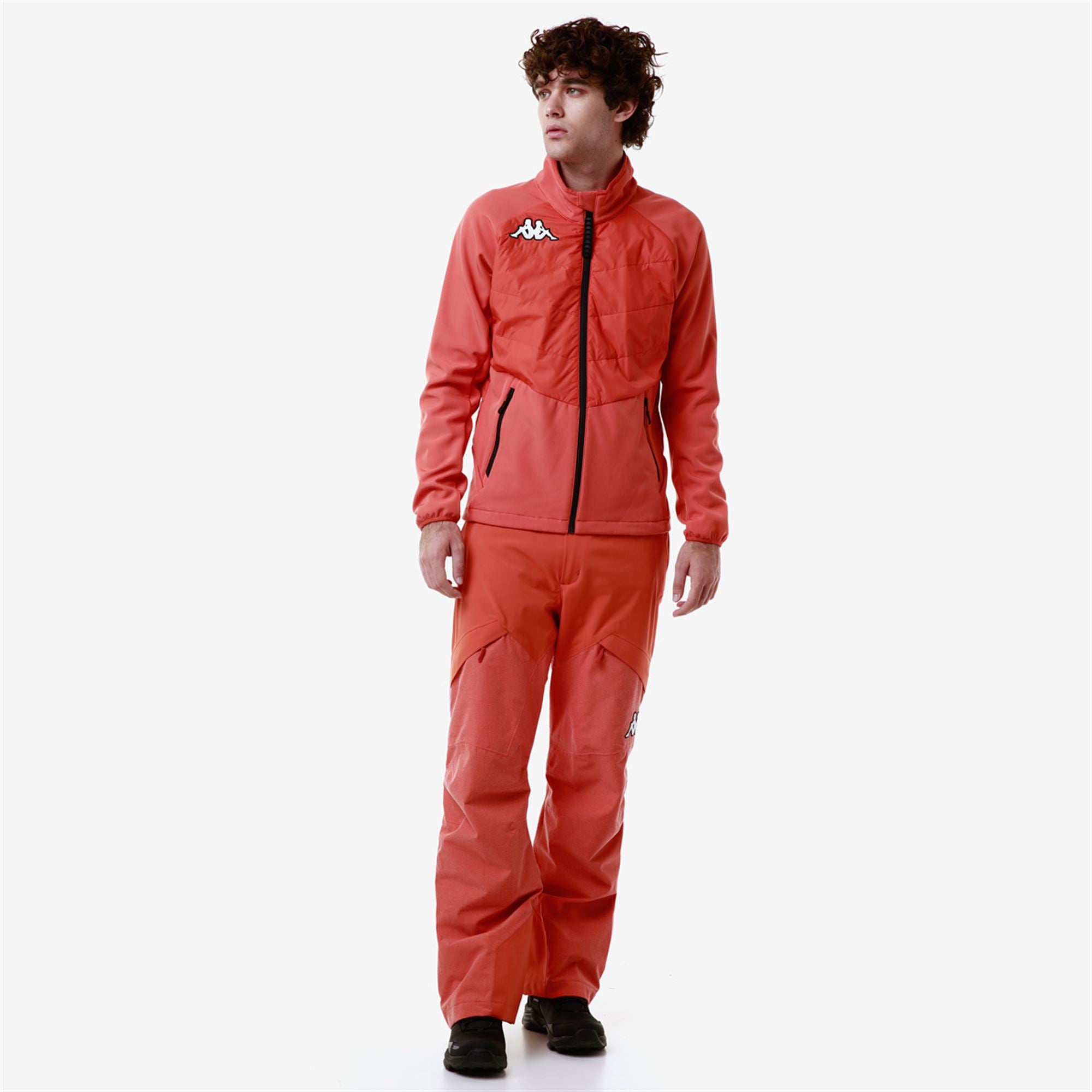 Orange Unisex Slim Fit Ski Jacket with Padded Inserts | Kappa