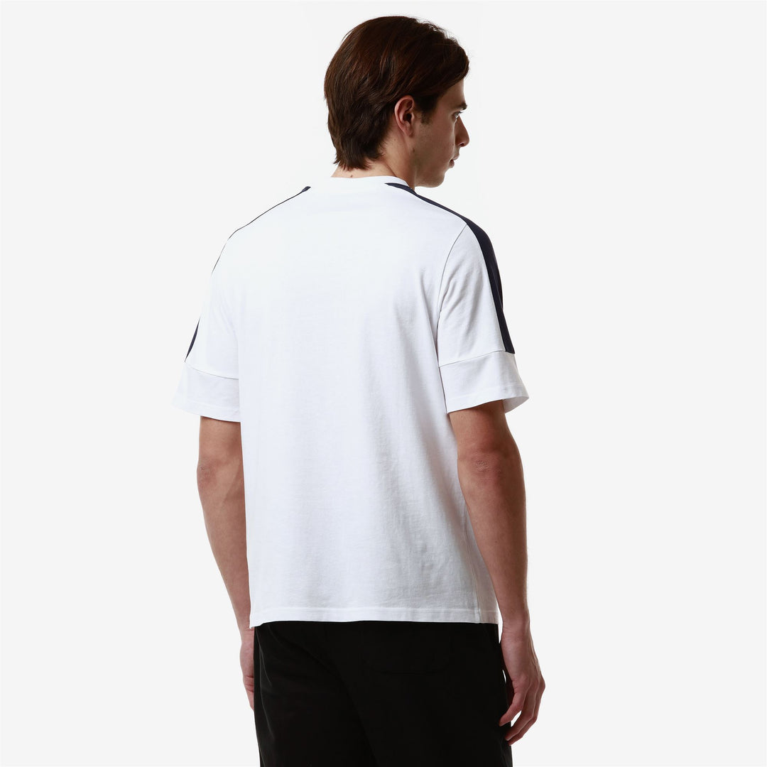 T-ShirtsTop Man LOGO FAGIOM T-Shirt WHITE - BLUE MEDIEVAL Detail Double				