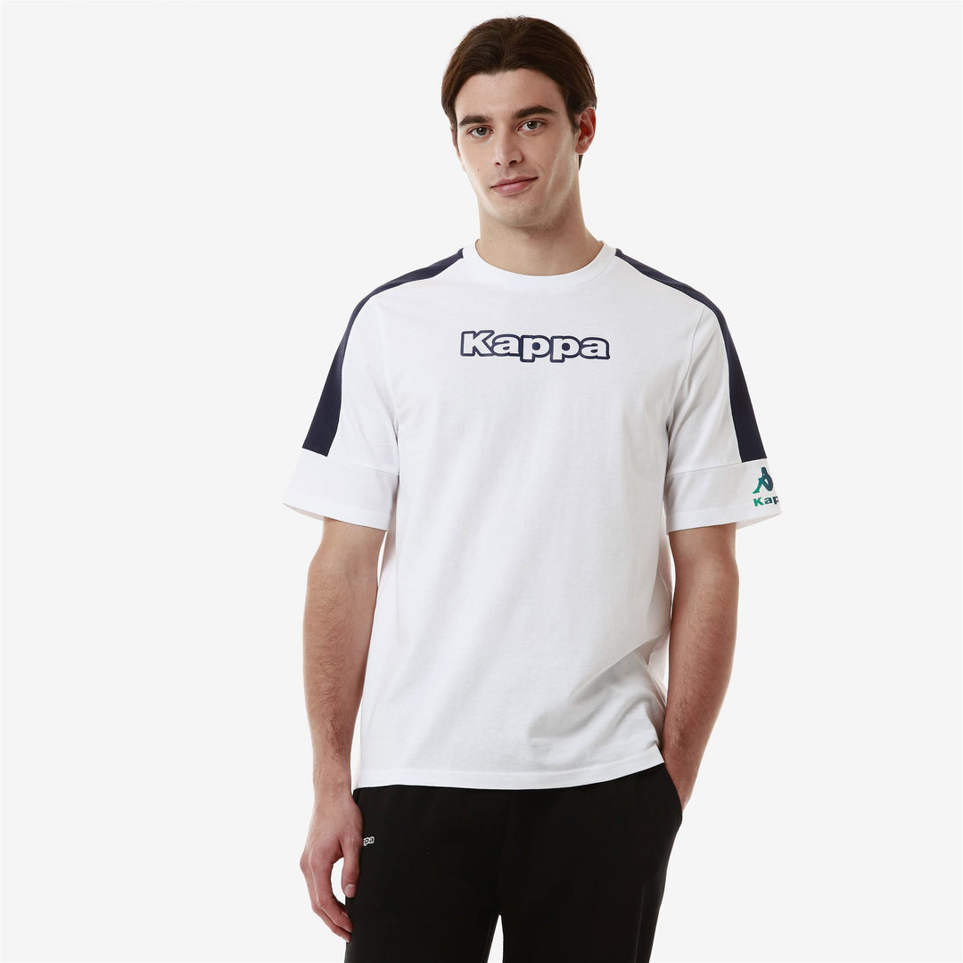 T-ShirtsTop Man LOGO FAGIOM T-Shirt WHITE - BLUE MEDIEVAL Detail (jpg Rgb)			