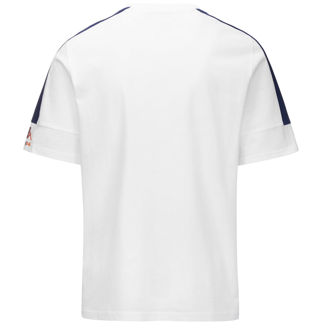 T-ShirtsTop Man LOGO FAGIOM T-Shirt WHITE - BLUE MEDIEVAL Dressed Side (jpg Rgb)		