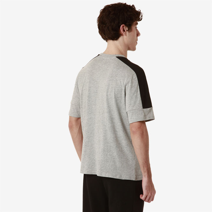 T-ShirtsTop Man LOGO FAGIOM T-Shirt GREY MD MEL - BLACK Detail Double				