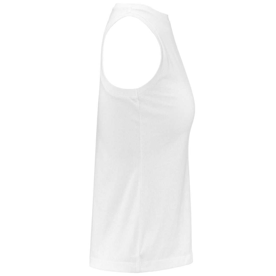 T-ShirtsTop Woman LOGO FADIAF Tank WHITE Dressed Front (jpg Rgb)	