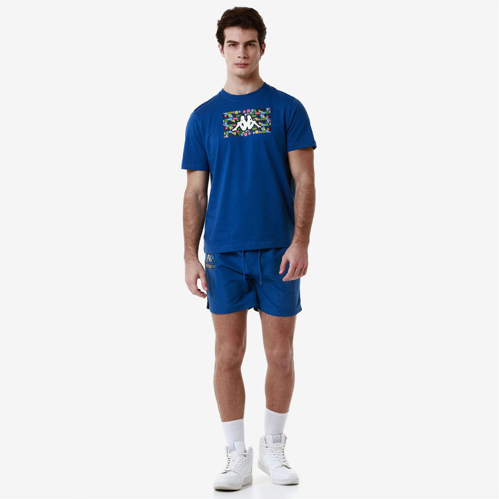 T-ShirtsTop Man LOGO FREZAMI T-Shirt BLUE CLASSIC Dressed Back (jpg Rgb)		