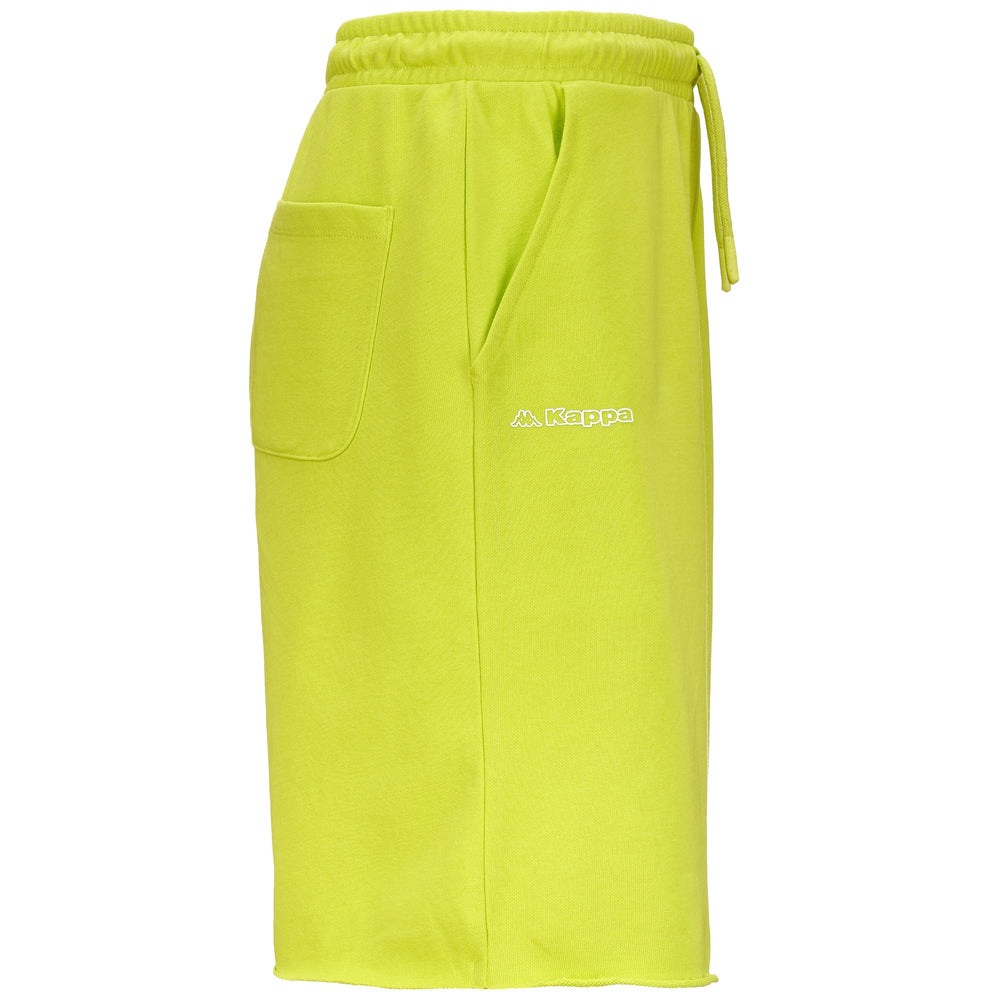Shorts Man LOGO FELITO Sport Shorts GREEN PRIMROSE Dressed Front (jpg Rgb)	