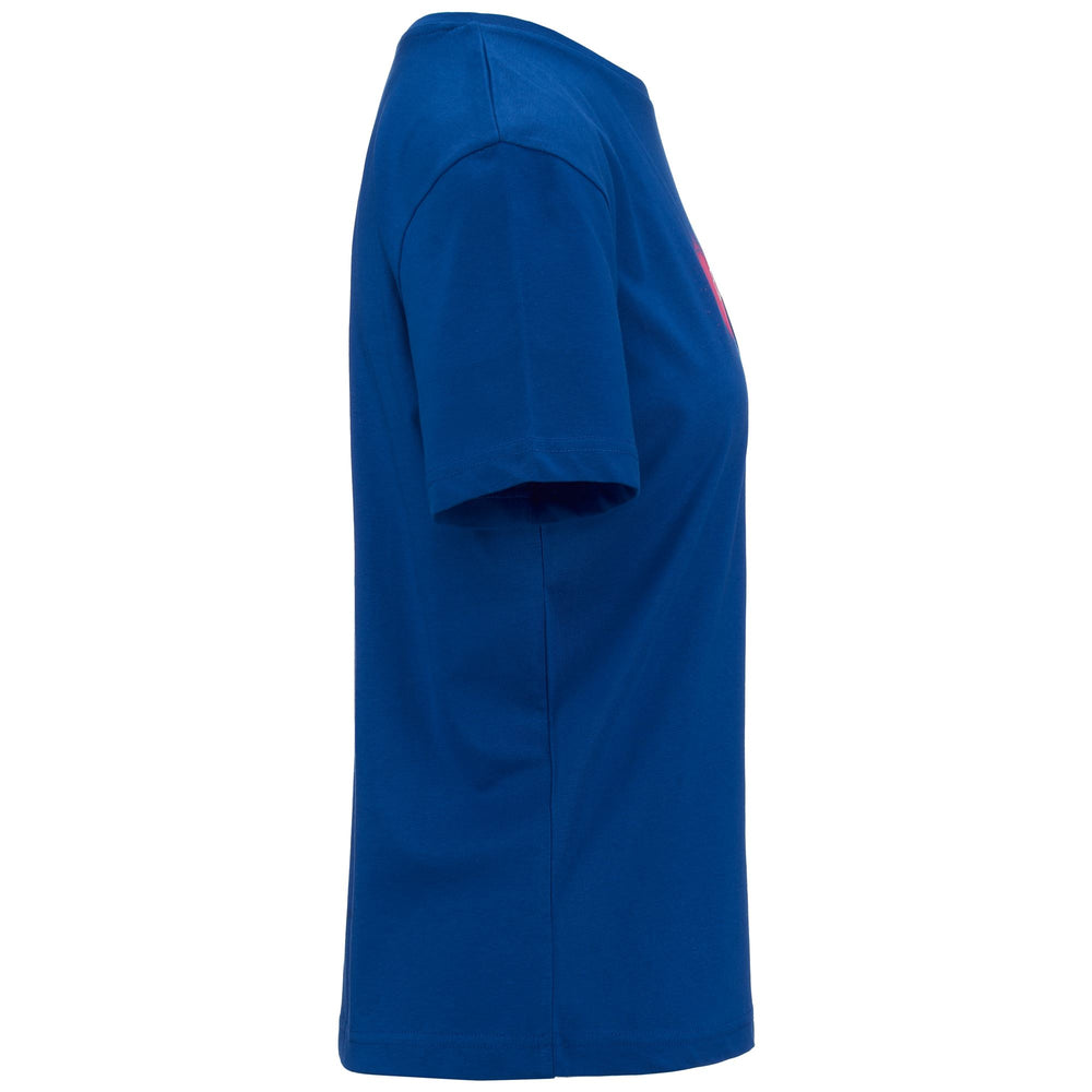 T-ShirtsTop Woman LOGO FUALLA T-Shirt BLUE CLASSIC Dressed Front (jpg Rgb)	