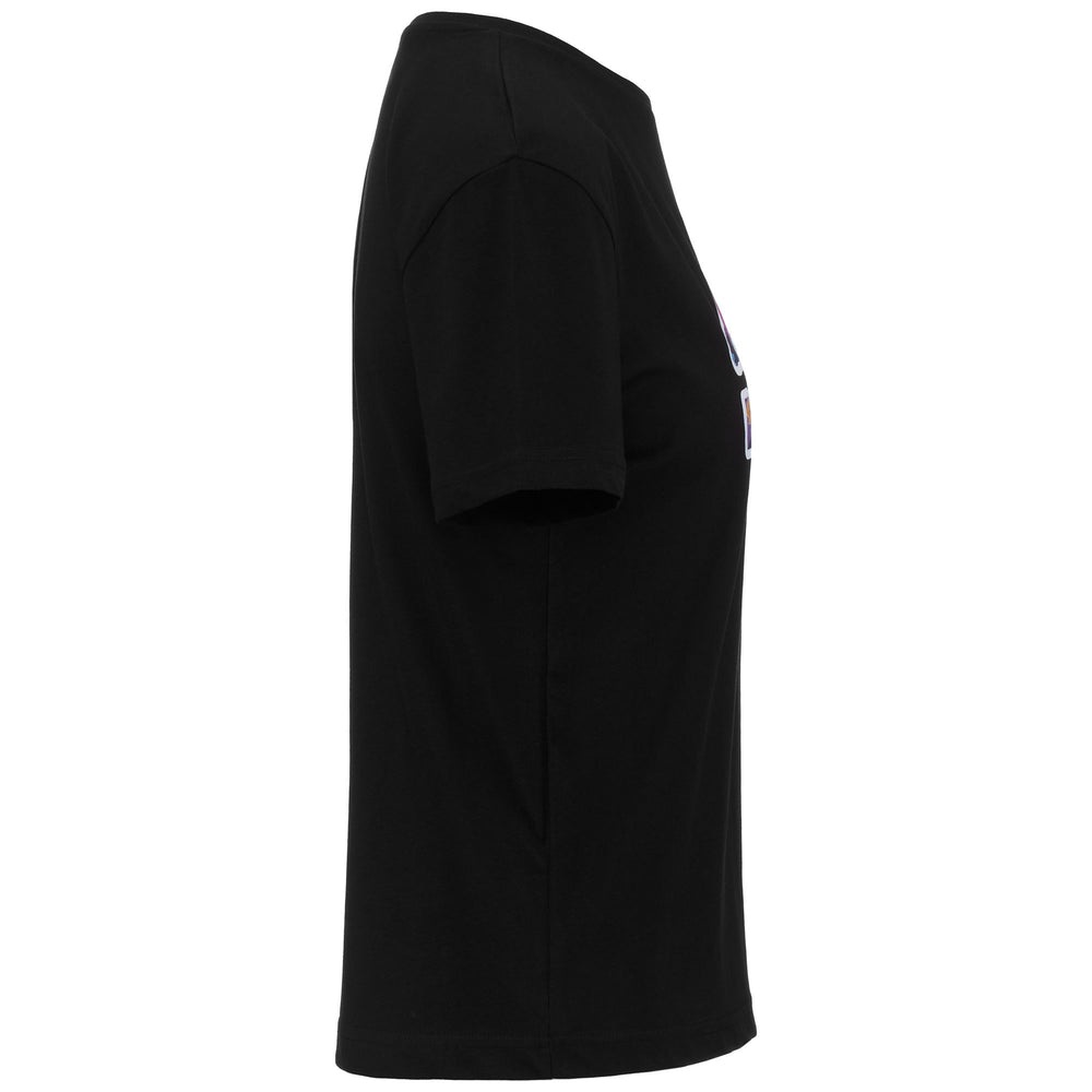T-ShirtsTop Woman LOGO FUJICA T-Shirt BLACK Dressed Front (jpg Rgb)	