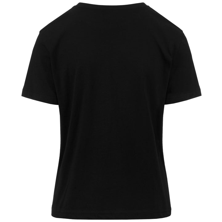 T-ShirtsTop Woman LOGO FENIGLIA T-Shirt BLACK Dressed Side (jpg Rgb)		