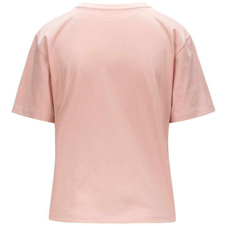 T-ShirtsTop Woman LOGO FALELLA T-Shirt PINK PEACHSKIN Dressed Side (jpg Rgb)		