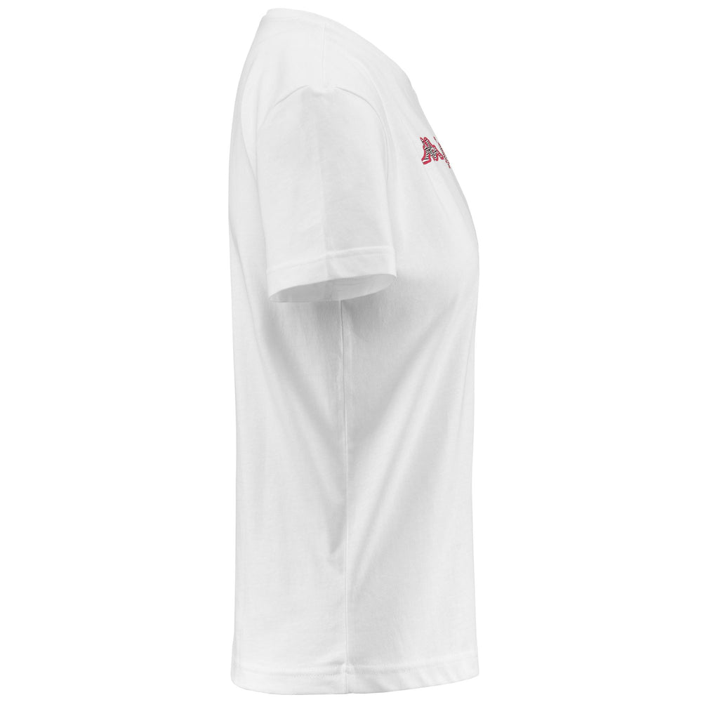 T-ShirtsTop Woman LOGO FAVIA T-Shirt WHITE Dressed Front (jpg Rgb)	