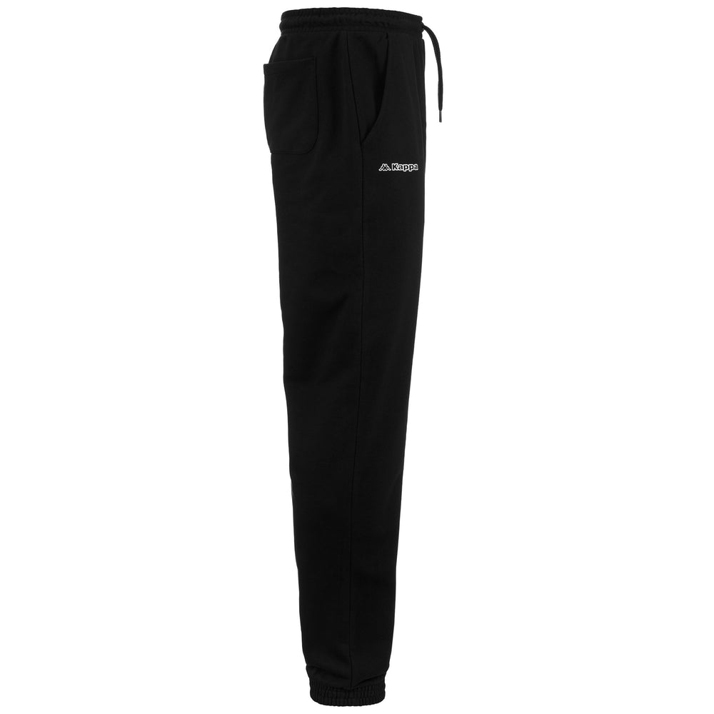 Pants Man LOGO  FELIGIO Sport Trousers BLACK Dressed Front (jpg Rgb)	