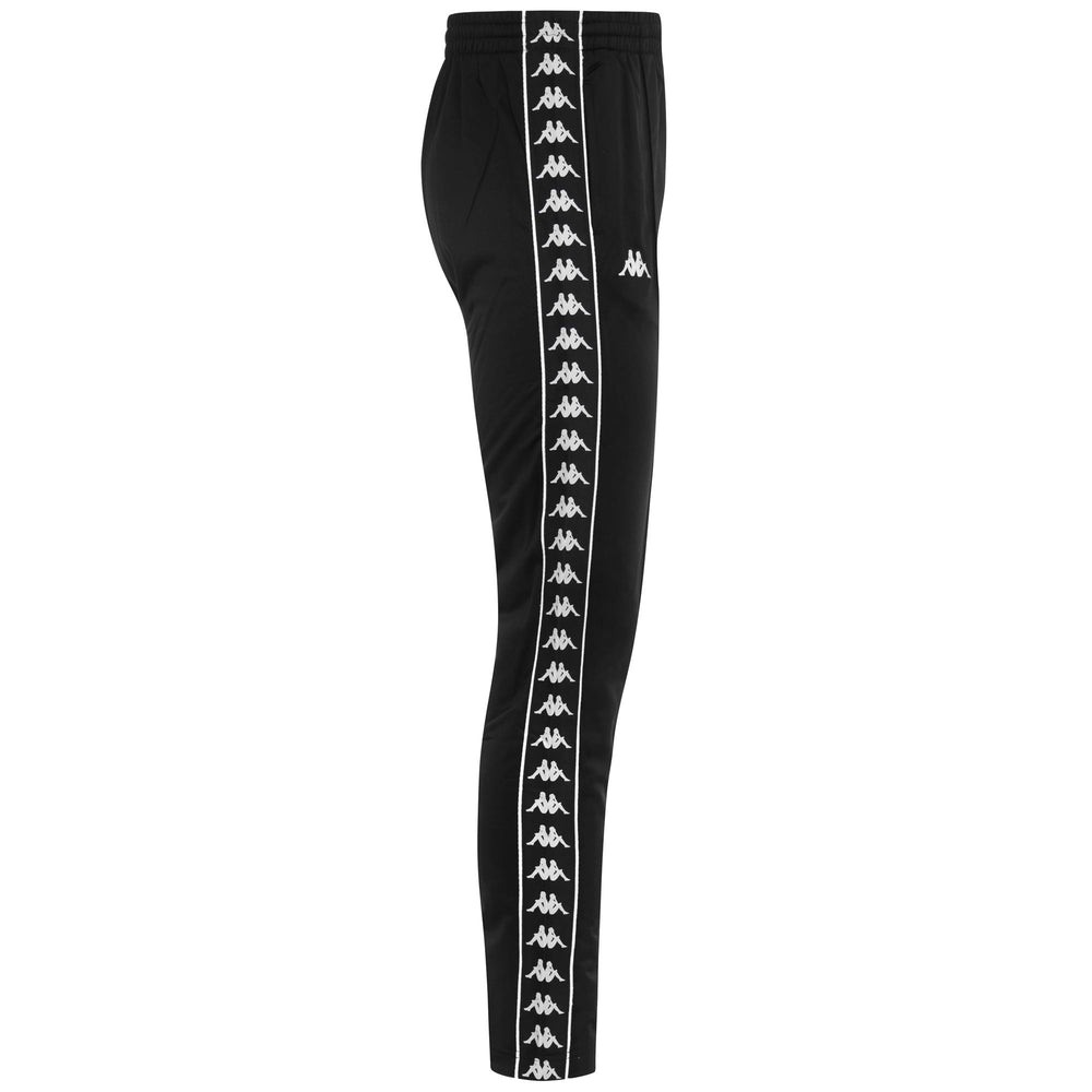 Pants Man 222 BANDA   ASTORIA SLIM Sport Trousers BLACK-BLACK Dressed Front (jpg Rgb)	