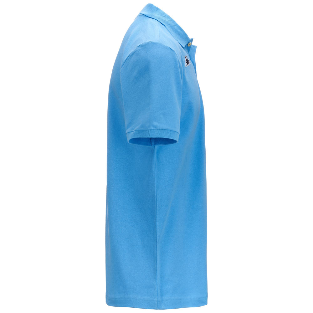 Polo Shirts Man LOGO  HOLIVER MSS Polo BLUE  SKY - BLUE MARINE Dressed Front (jpg Rgb)	