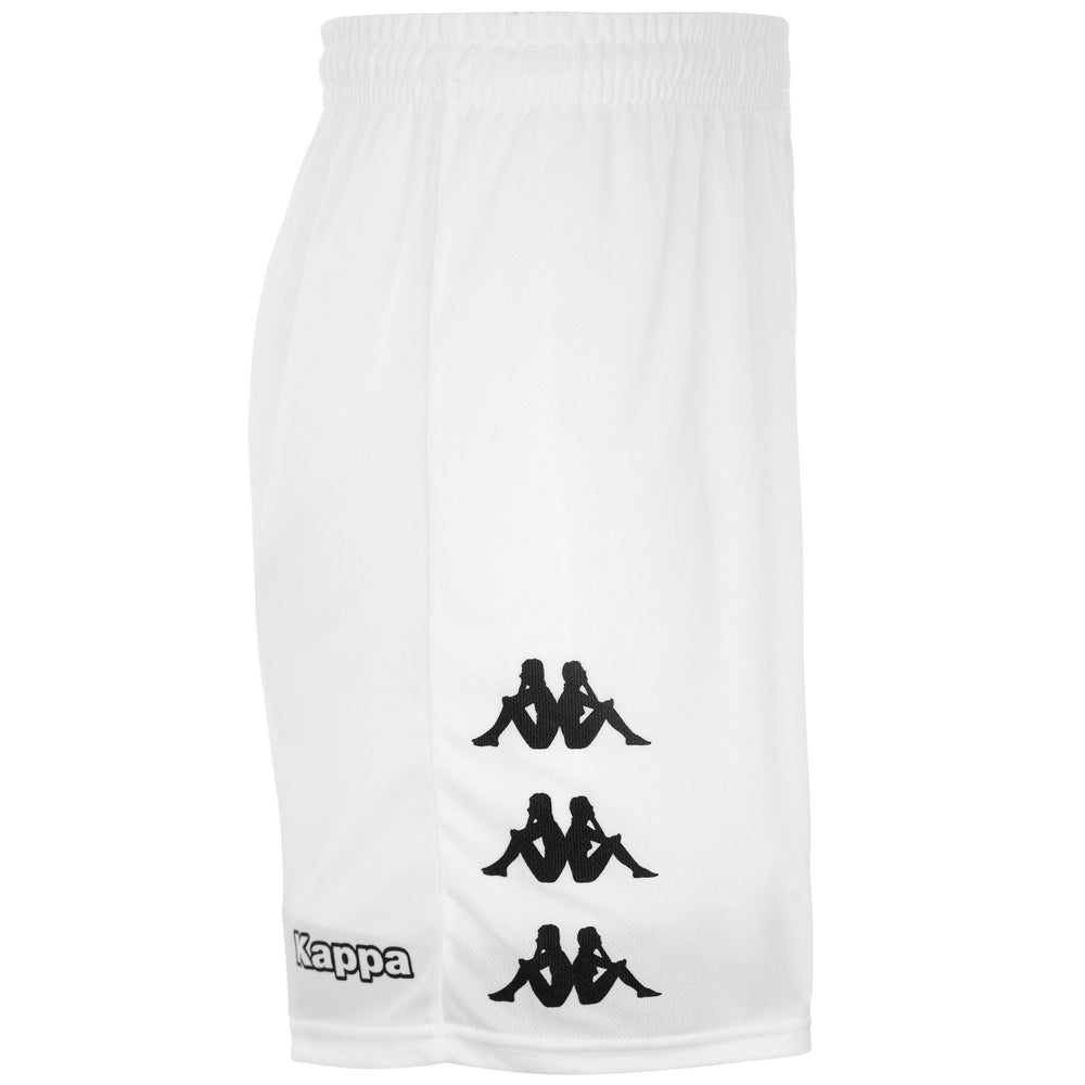 Shorts Man KAPPA4SOCCER BOLTEC Sport  Shorts WHITE Dressed Front (jpg Rgb)	