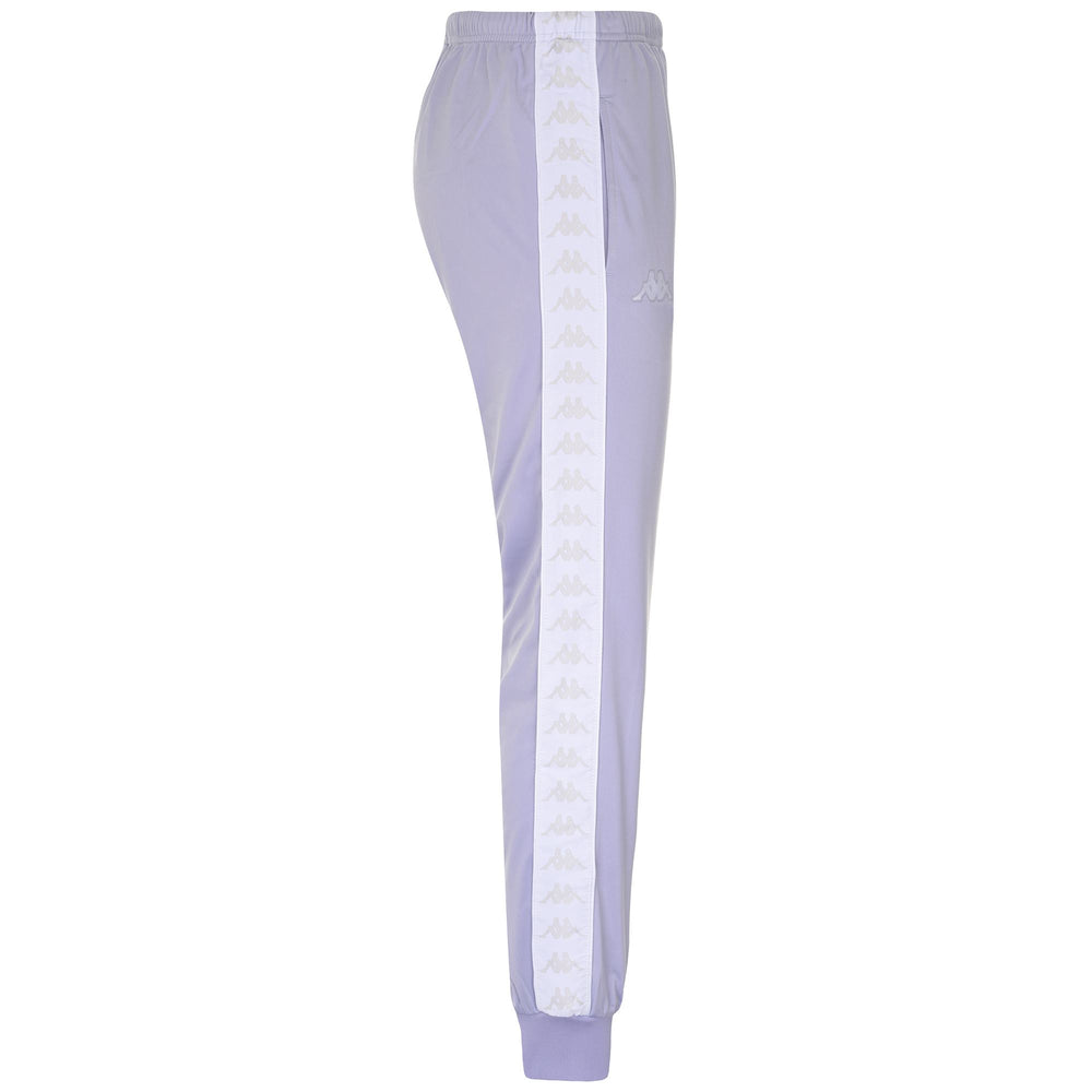 Pants Woman 222 BANDA   WRASTORIA SLIM Sport Trousers LILAC-WHITE-GREY LT Dressed Front (jpg Rgb)	