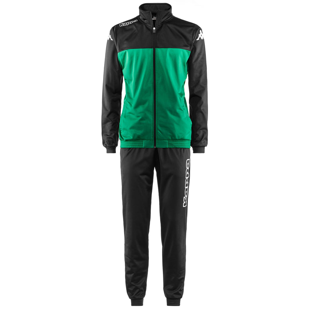 Sport Suits Man KAPPA4FOOTBALL ALFON TRACKSUIT BLACK-GREEN OASI Photo (jpg Rgb)			