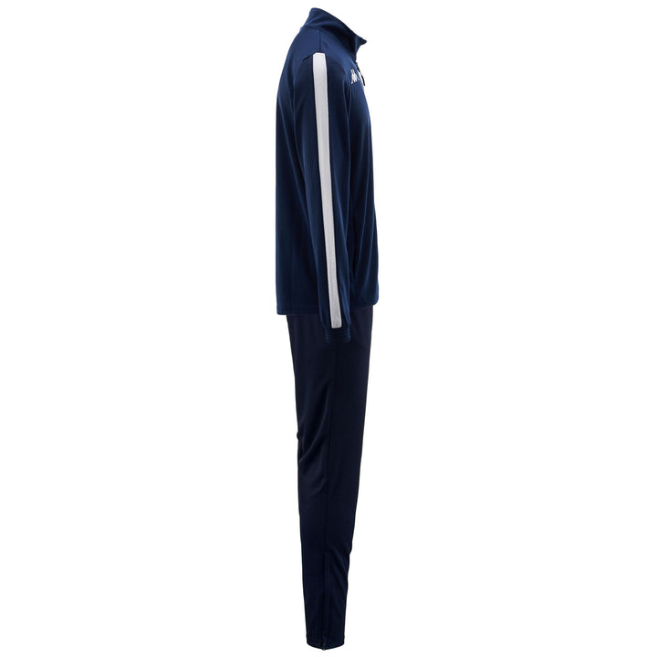 Sport Suits Man KAPPA4FOOTBALL SALCITO TRACKSUIT BLUE MARINE-WHITE Dressed Front (jpg Rgb)	