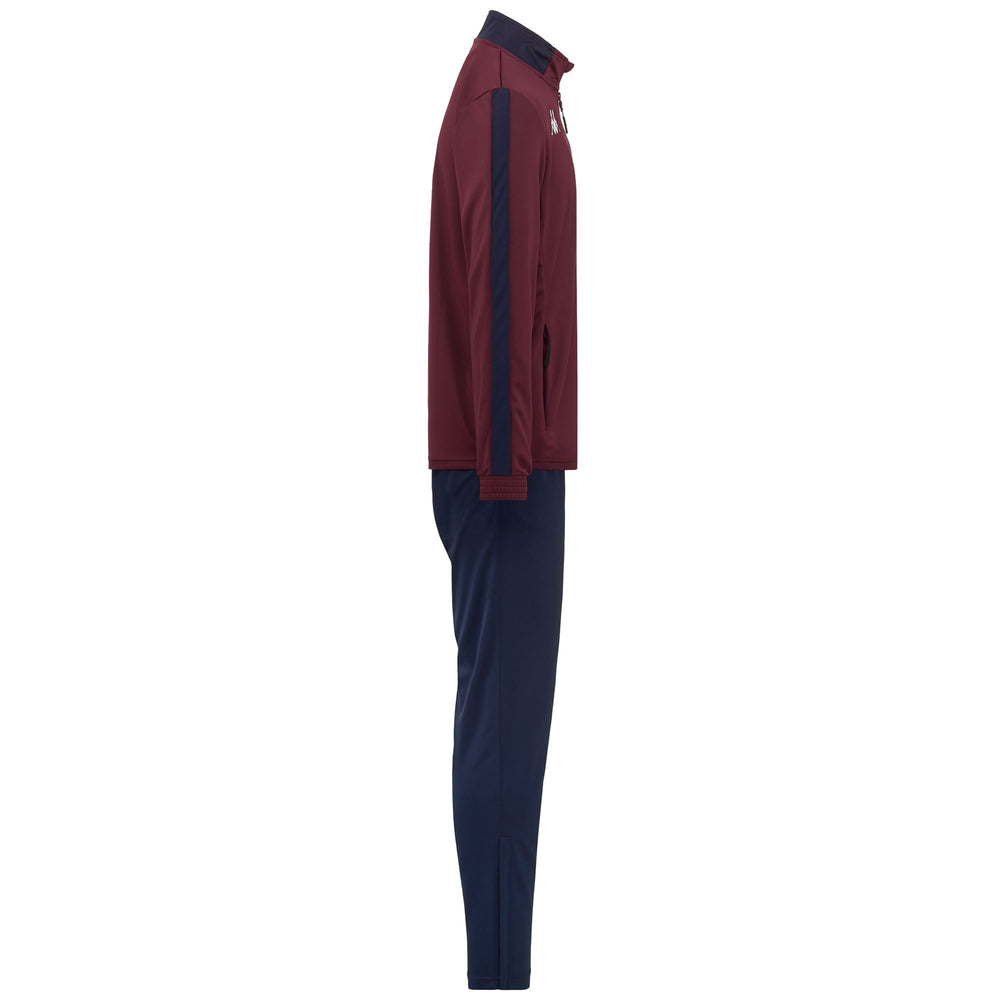 Sport Suits Man KAPPA4FOOTBALL SALCITO TRACKSUIT RED GRANATA-BLUE MARINE Dressed Front (jpg Rgb)	