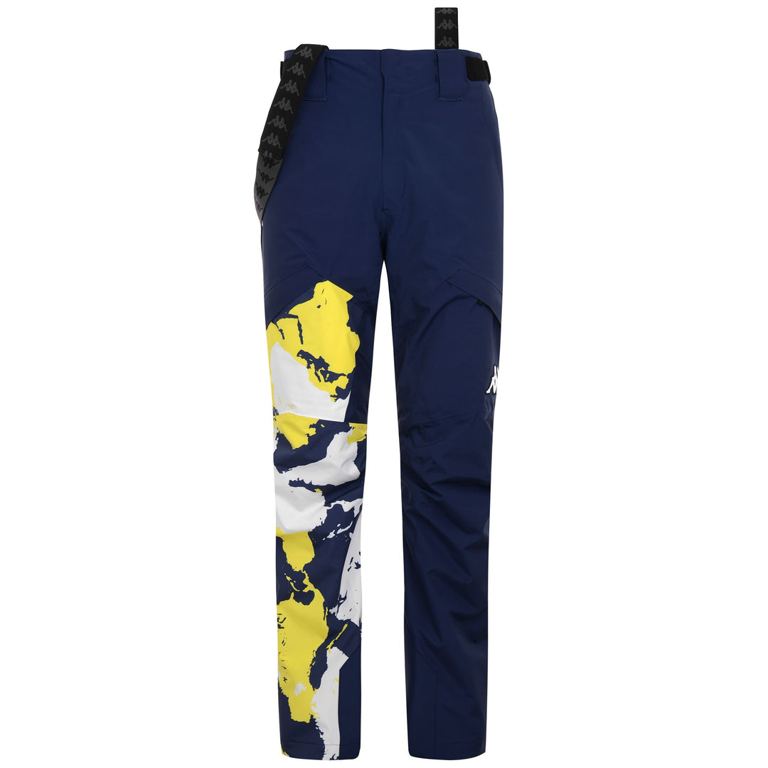 Pants Man 6CENTO 622 FZ Sport Trousers BLUE - YELLOW PRINT Photo (jpg Rgb)			