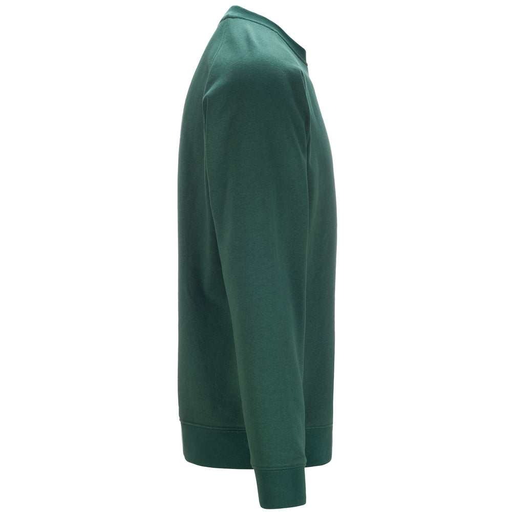 Fleece Man LOGO  KORPO CAIMALI Jumper GREEN DUCK Dressed Front (jpg Rgb)	