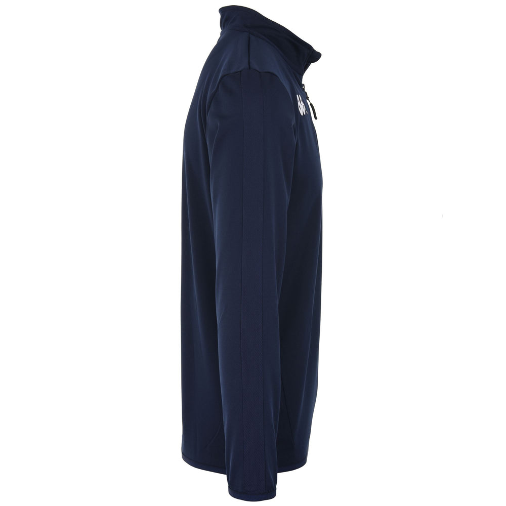 Fleece Man KAPPA4FOOTBALL TAVOLE Jumper BLUE MARINE Dressed Front (jpg Rgb)	