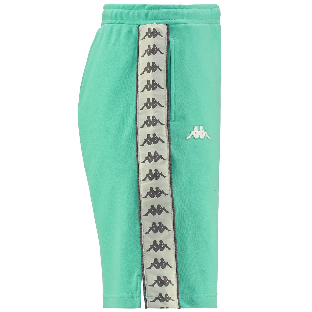 Shorts Man 222 BANDA TREADS Sport  Shorts GREEN SAGE-BEIGE-GREY Dressed Front (jpg Rgb)	