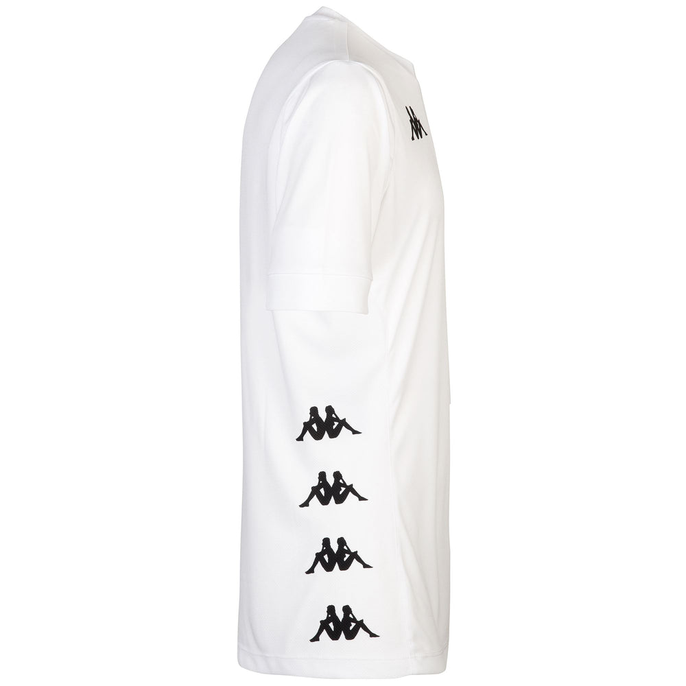 Active Jerseys Man KAPPA4SOCCER DERVIO Shirt WHITE Dressed Front (jpg Rgb)	