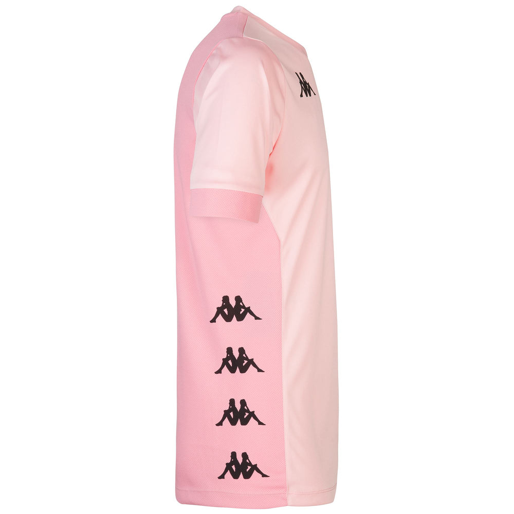 Active Jerseys Man KAPPA4SOCCER DERVIO Shirt PINK-DK PINK Dressed Front (jpg Rgb)	