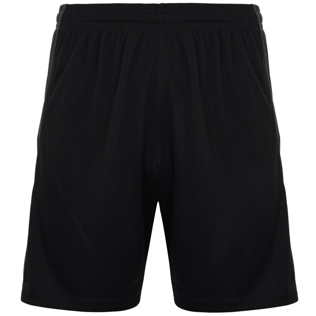Shorts Man KAPPA4SOCCER DELEBIO Sport  Shorts BLACK - GREY SHADOW DK Photo (jpg Rgb)			