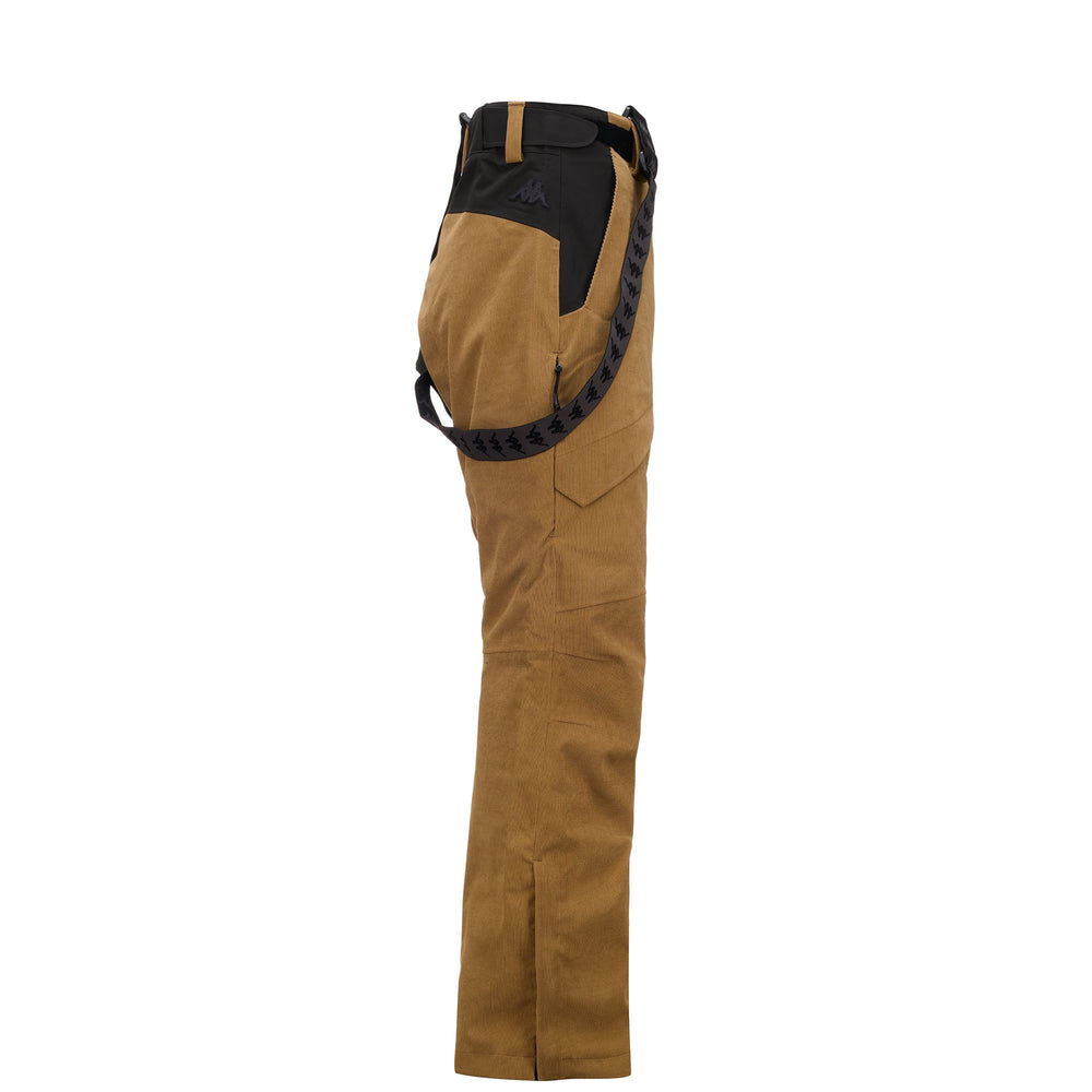 Pants Man 6CENTO  622V Sport Trousers BROWN BONE - BLACK Dressed Front (jpg Rgb)	