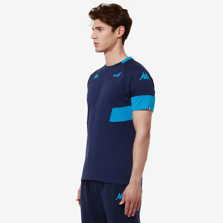 T-ShirtsTop Man SUPPORTER ADOBI ALPINE F1 T-Shirt BLUE TWILIGHT - BLUE DRESDEN Dressed Front Double		